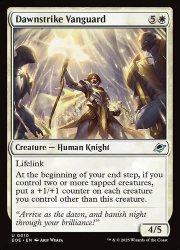 Dawnstrike Vanguard (10) – foil – near_mint – en.