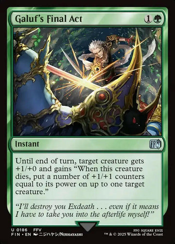 Galuf's Final Act (186) – foil – near_mint – en.