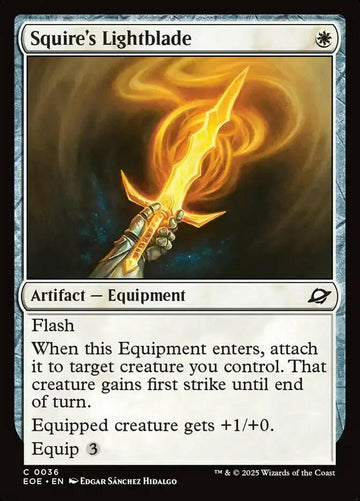 Squire's Lightblade (36) – foil – near_mint – en.