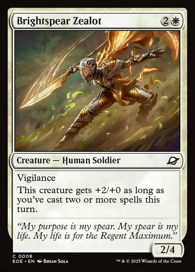 Brightspear Zealot (8) – foil – near_mint – en.