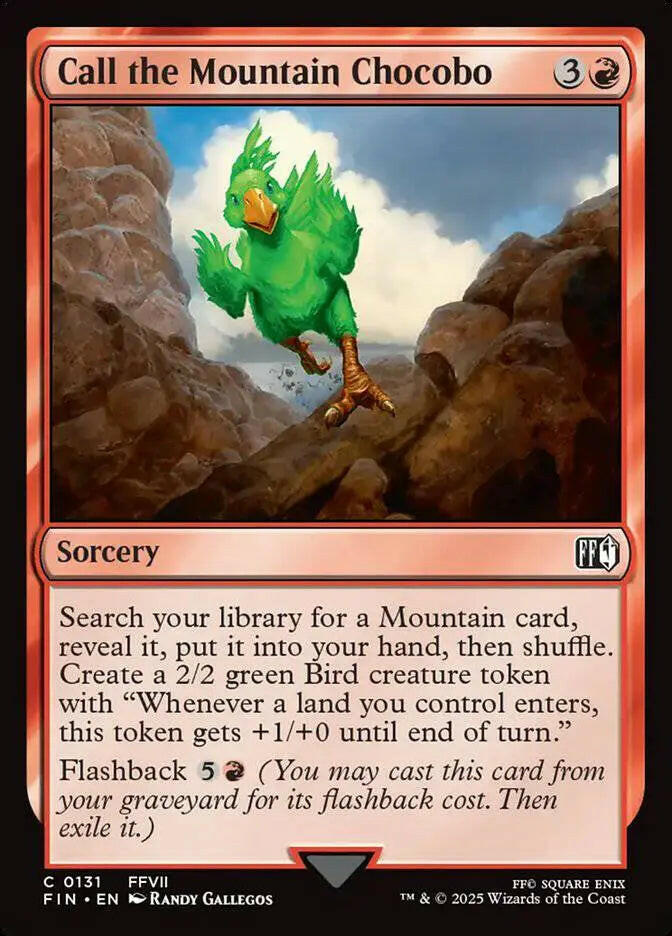 Call the Mountain Chocobo (131) – near_mint – en.