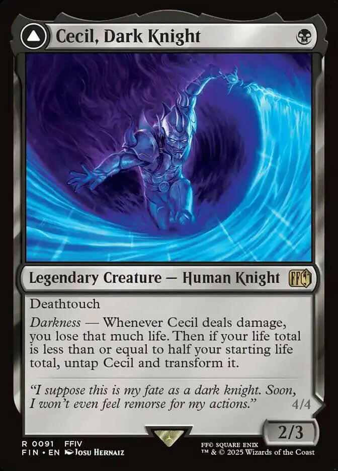 Cecil, Dark Knight // Cecil, Redeemed Paladin (91) – near_mint – en.