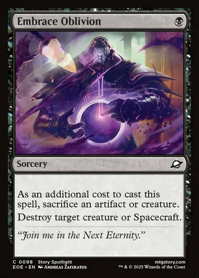 Embrace Oblivion (98) – foil – near_mint – en.