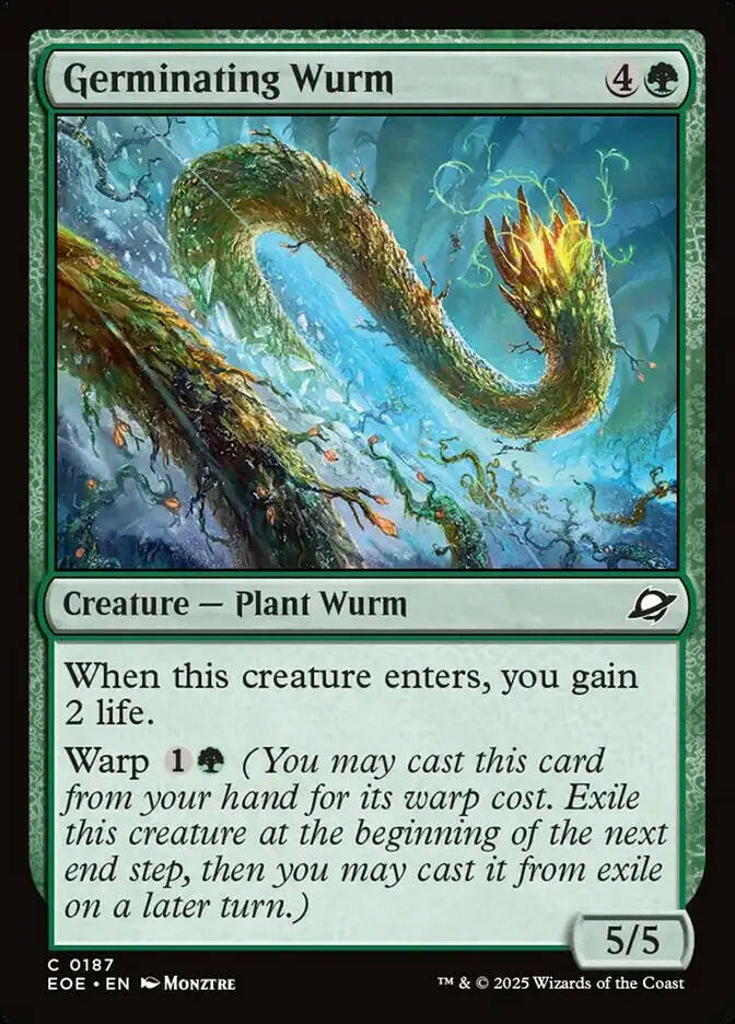 Germinating Wurm (187) – foil – near_mint – en.