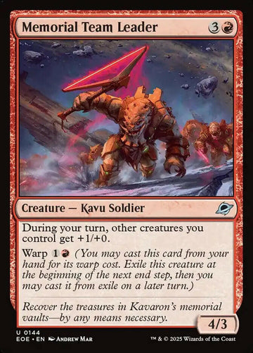 Memorial Team Leader (144) – foil – near_mint – en.