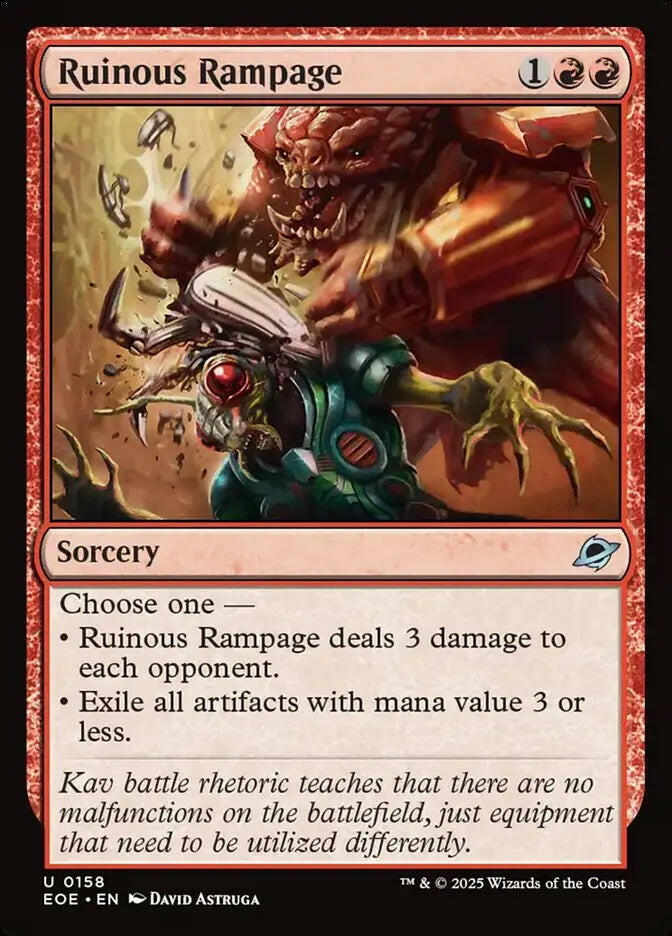 Ruinous Rampage (158) – foil – near_mint – en.
