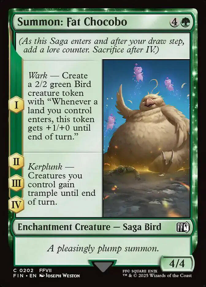 Summon: Fat Chocobo (202) – foil – near_mint – en.