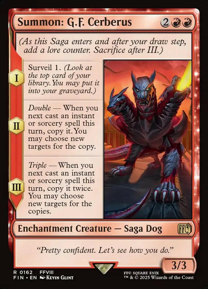 Summon: G.F. Cerberus (162) – foil – near_mint – en.
