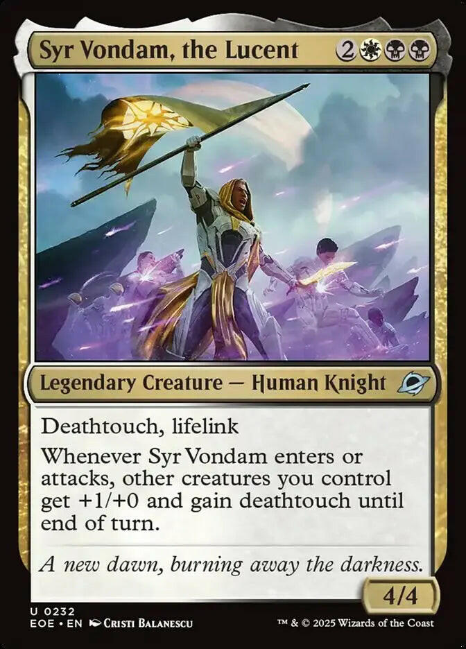 Syr Vondam, the Lucent (232) – foil – near_mint – en.