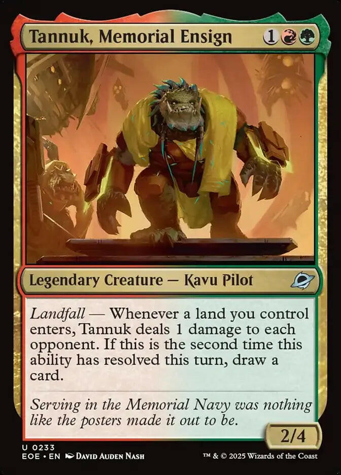 Tannuk, Memorial Ensign (233) – foil – near_mint – en.